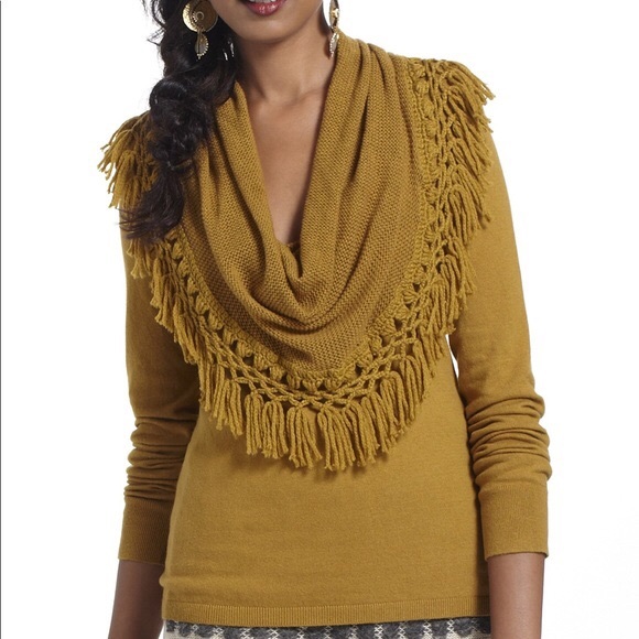 Anthropologie Sweaters - Anthropologie Angel of the North Fringe Sweater